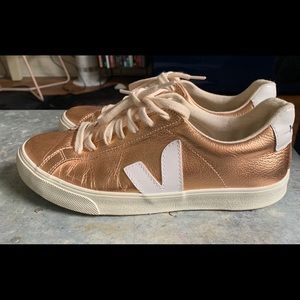 Rose gold Veja sneakers
